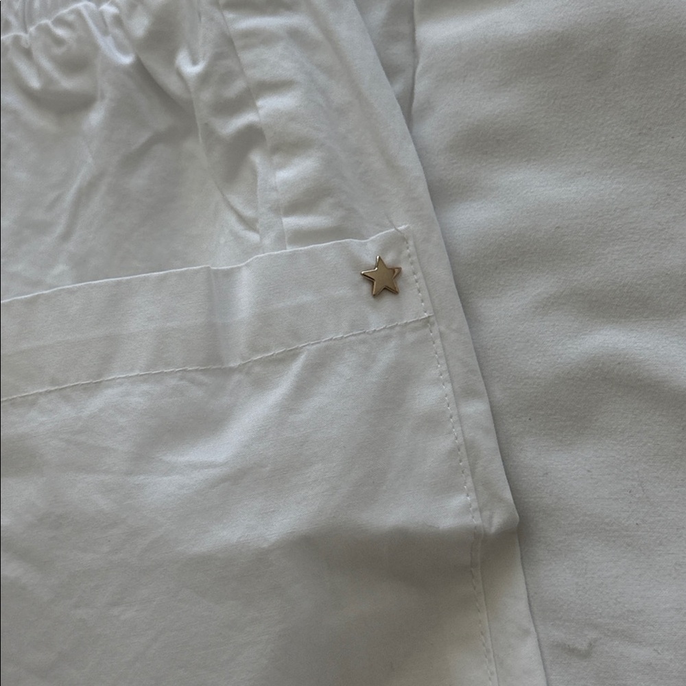 Stellae Dux Cotton Drawstring Shorts in White Size XS NWT - Picture 3 of 6